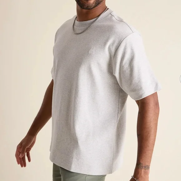 NWT Chubbies The Basic Oversized Tee - Size S, Mid Gray Heather - Picture 10 of 14